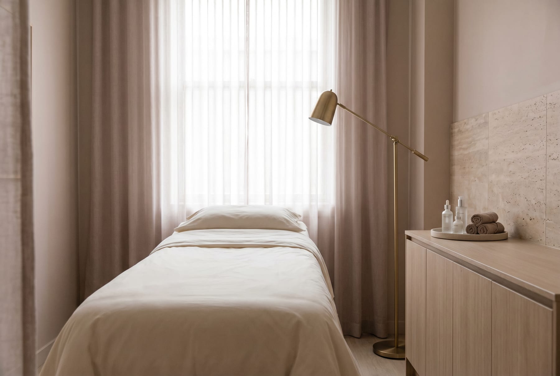 Treatment room at The Glow Room Solihull